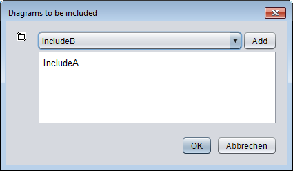 Der neue Include-Listen-Editor mit Auswahlliste
