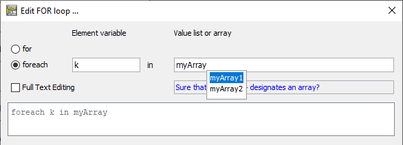 Content Assist in FOR-Editor-Formularfeldern