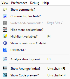 Erscheinungsbild von Kontrollkästchen-Menüpunkten mit Symbolen bei aktiviertem Windows-11-L&F-Workaround