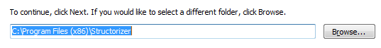 Windows-Installationsprogramm – Zentraler Zielordner